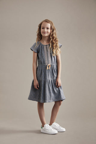 CREAMIE Hollie Dress Blue Melange color