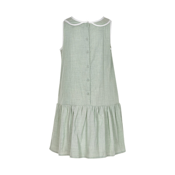 CREAMIE Hella Dress Smoke Green color