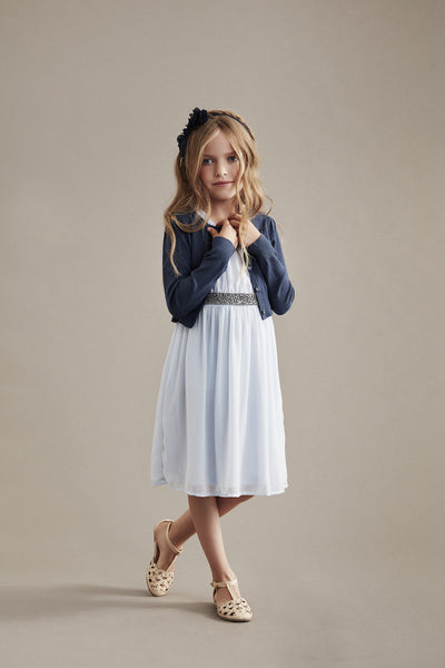 CREAMIE Mijanne Short Cardigan Midnight Blue color