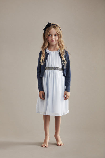 CREAMIE Mijanne Short Cardigan Midnight Blue color