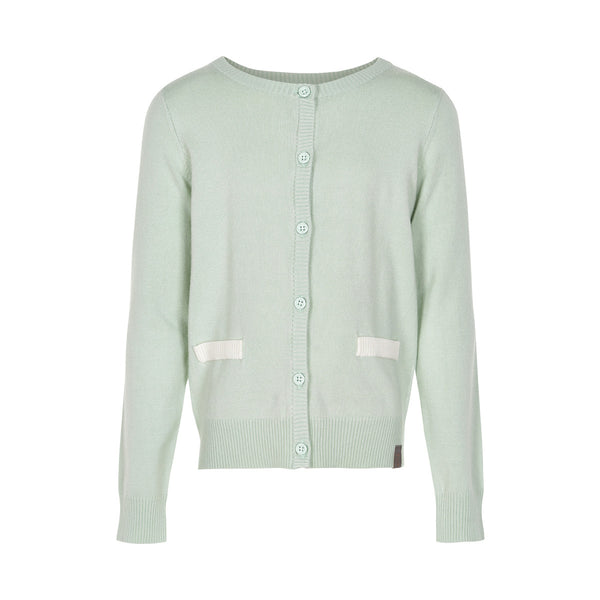 CREAMIE Mijanne Cardigan Smoke Green color