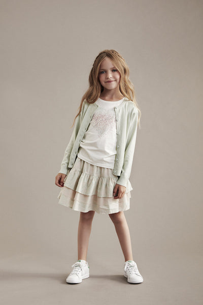 CREAMIE Mijanne Cardigan Smoke Green color