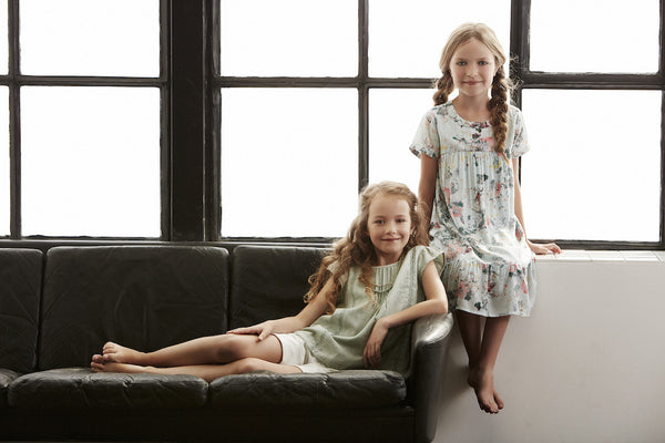 CREAMIE Hilma Dress Smoke Green color