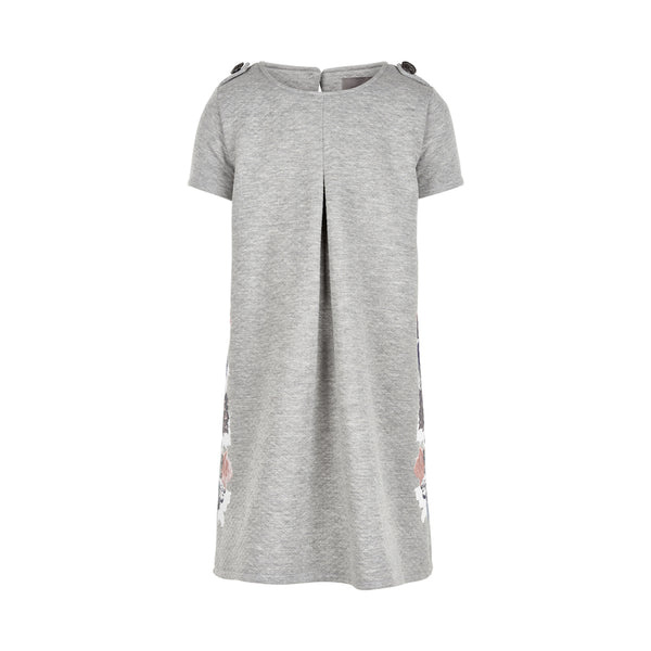 CREAMIE Jelina Dress Light Grey Melange Color