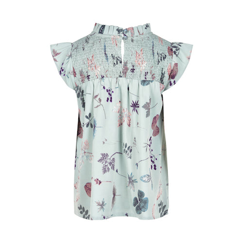 CREAMIE Blouse Barely Blue Color