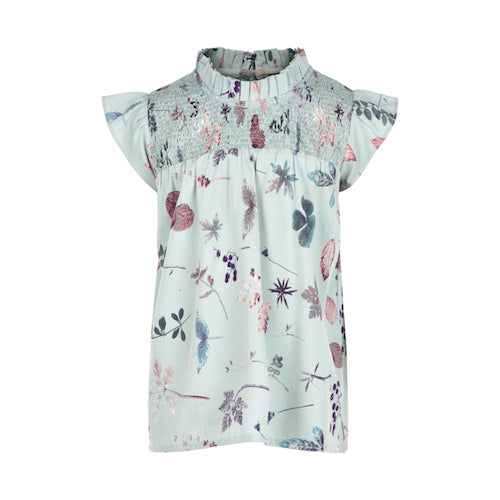 CREAMIE Blouse Barely Blue Color