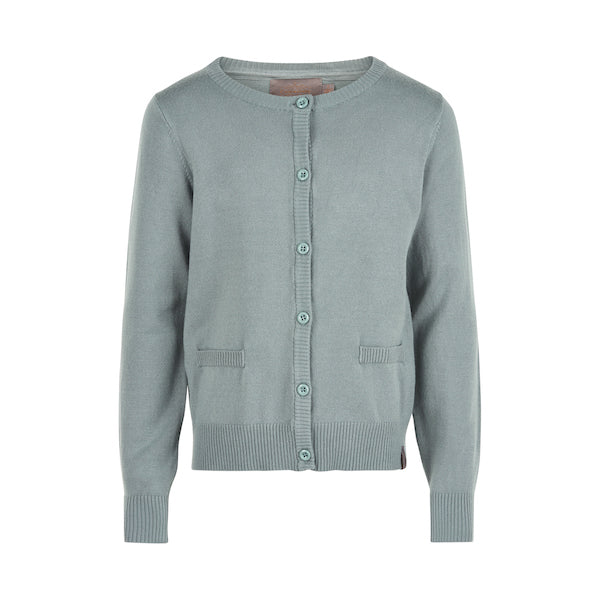 CREAMIE Cardigan Lead Dusty Green Color
