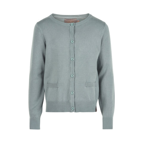 CREAMIE Cardigan Lead Dusty Green Color
