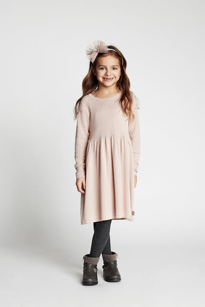 CREAMIE Mijanne Dress Smoke Rose Color