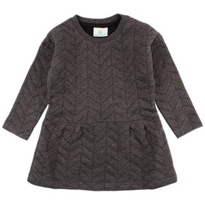 EN FANT Forrest LS Dress - Coffee Melange (Dark Brown)