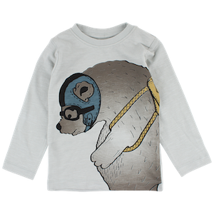 EN FANT Forrest LS T-Shirt - Puritan Gray (Light Green)