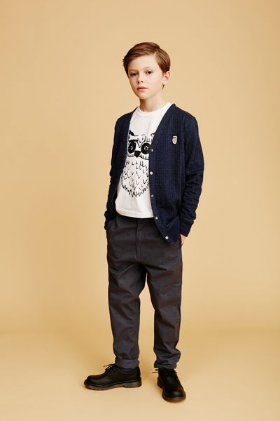 SOFT GALLERY Alvin Sweat Cardigan Blue