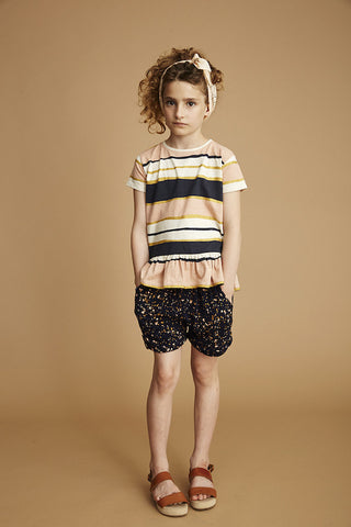 SOFT GALLERY Jolie Shorts - Terrazzo Blue Color