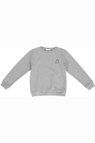 GRO B Borg Sweat - Melange Grey Color