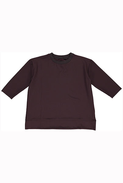 GRO Woven Dress - Bordeaux Brown Color