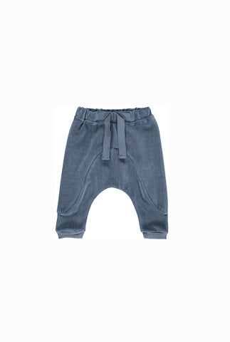 GRO Velvet Baby Pant - Ice Blue Color