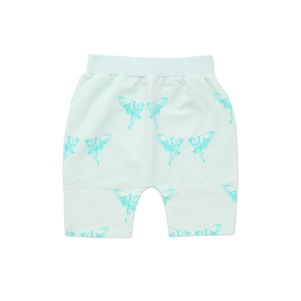 iglo + indi Aqua Bird Long Shorts Aqua color