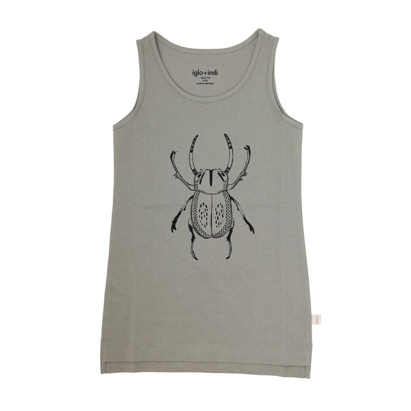 iglo + indi Beetle Tank Top Moon Grey color