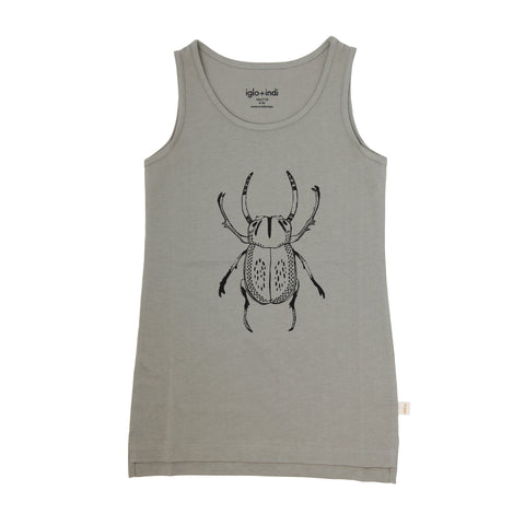 iglo + indi Beetle Tank Top Moon Grey color