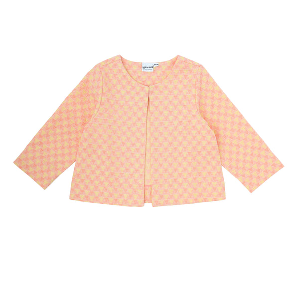iglo + indi Candy Jacket Candy Pink and Yellow color