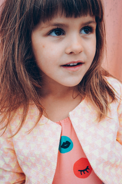 iglo + indi Candy Jacket Candy Pink and Yellow color