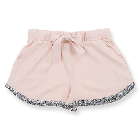 HOW TO KISS A FROG Dee Shorts Sequins Powder color