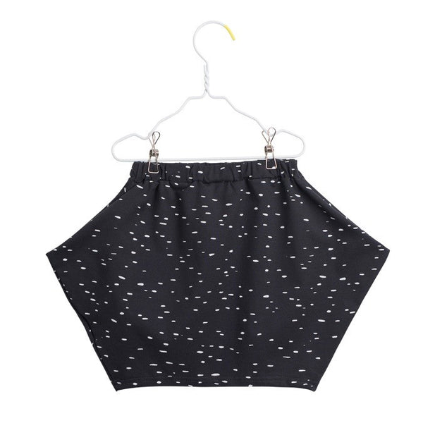 PAPU Dot Skirt Charcoal grey color