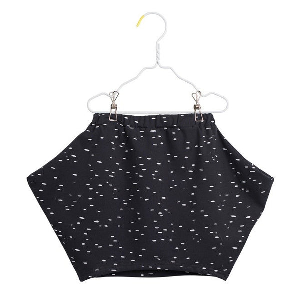 PAPU Dot Skirt Charcoal grey color