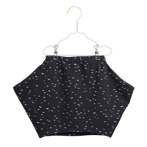 PAPU Dot Skirt Charcoal grey color