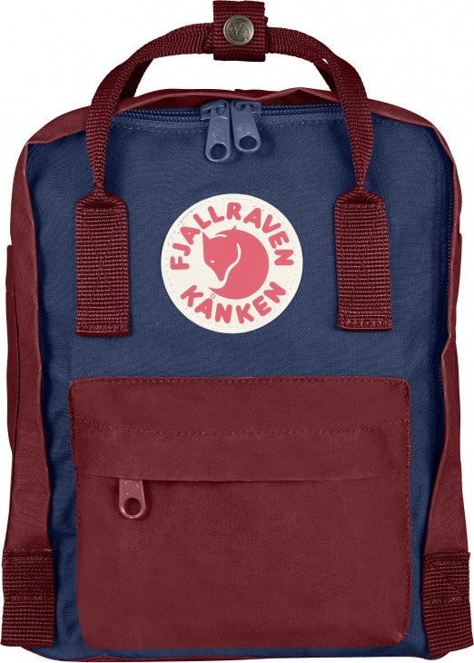 fjallraven kanken mini backpack ox red FJALLRAVEN Kanken Mini Bag - Royal Blue/Ox Red