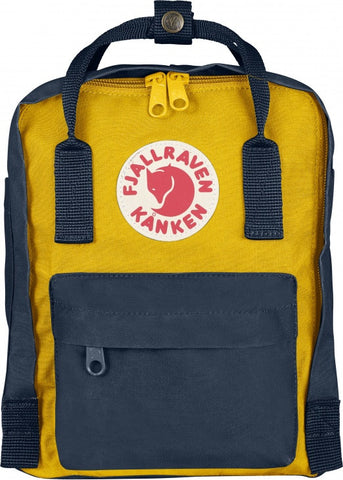 FJALLRAVEN Kanken Mini Bag - Navy/Warm Yellow