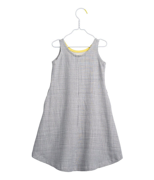 PAPU Fly Mesh Dress White sand and Charcoal grey color