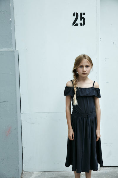 GRO Coal Long Skirt - Dark Washed Color