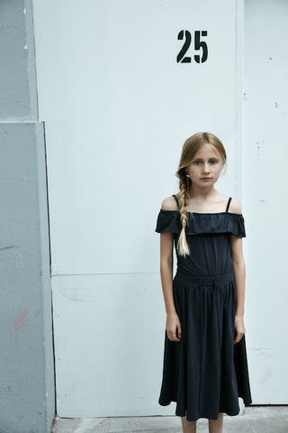 GRO Coal Long Skirt - Dark Washed Color