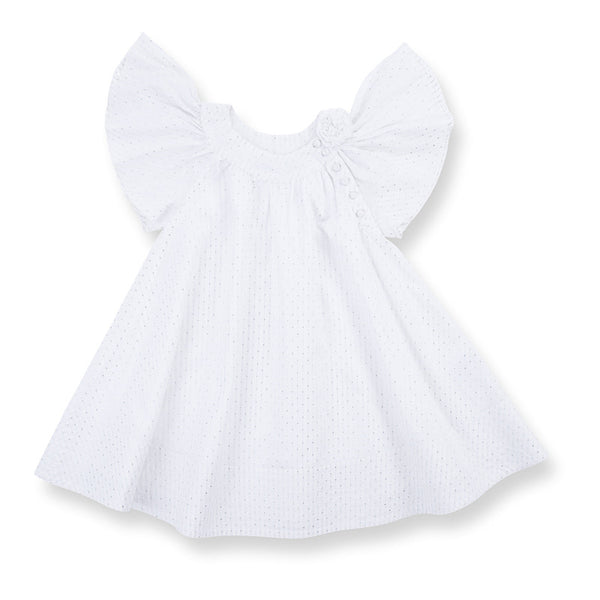 HOW TO KISS A FROG Glory Dress Silver Dot White color