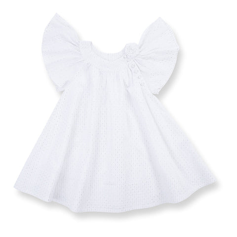 HOW TO KISS A FROG Glory Dress Silver Dot White color