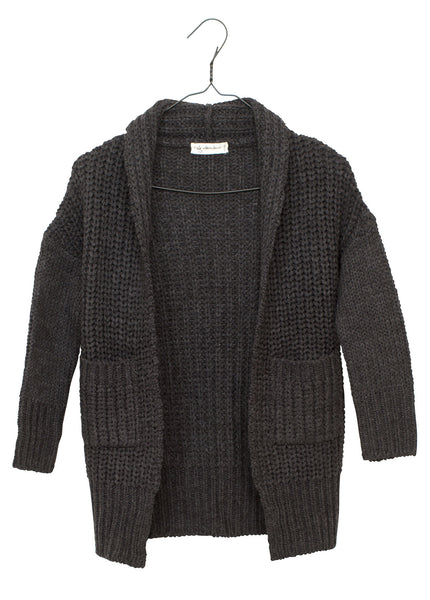I DIG DENIM Greta Cardigan Dark Grey