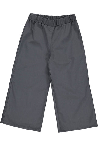 GRO Poplin Culotte Pants - Dark Washed Color