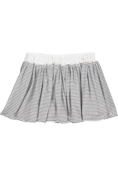 GRO Stripe Skirt - ECRU / Black Color
