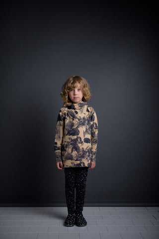 PAPU Hi Hay Hoodie Cardboard and Charcoal color