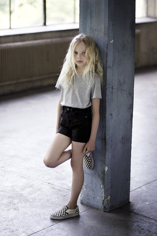 I DIG DENIM Rio Highwaist Shorts Black color