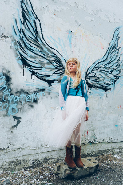 iglo + indi Lightning Tank Top Blue Clay color