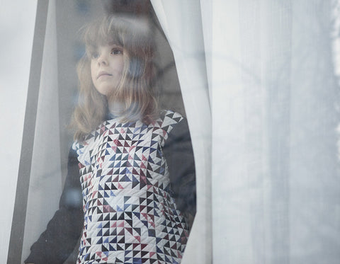 MIS CRIOS Jane Sweater Quilted Triangles