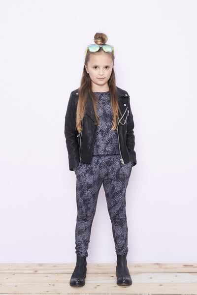 PETIT BY SOFIE SCHNOOR Sheep Leather Jacket Black