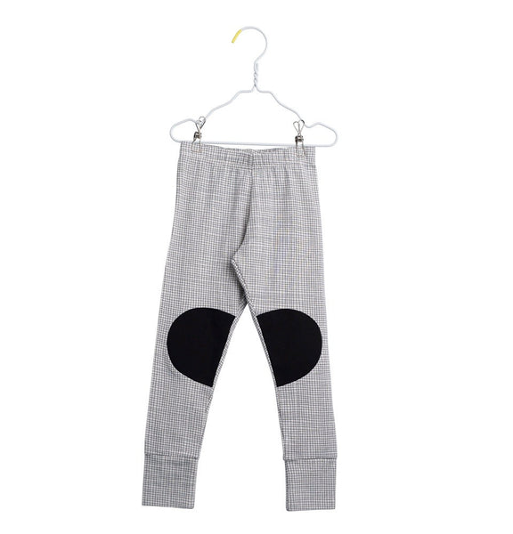 PAPU Mesh Patch Leggings White sand and Charcoal grey color