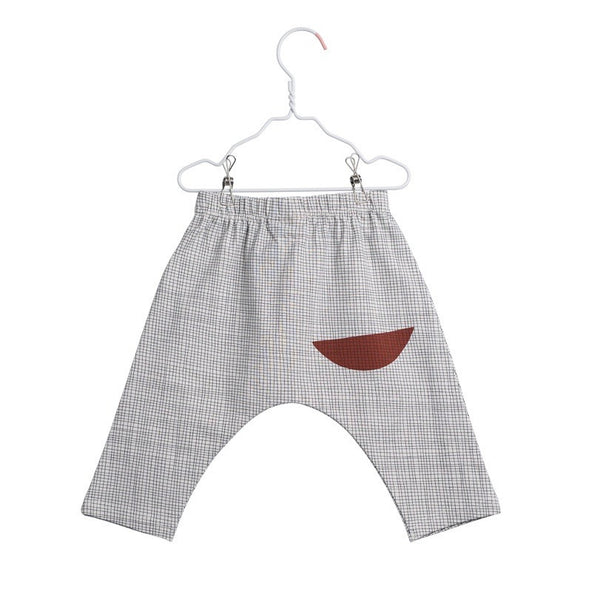 PAPU Mesh Summerpants White sand and Charcoal grey color