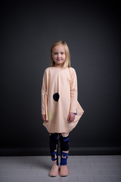 PAPU Morning Dress Pale Peach color