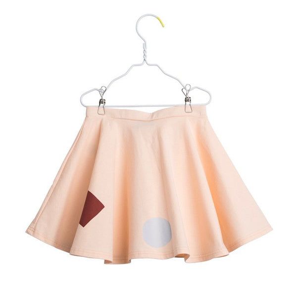 PAPU Morning Round Skirt Pale Peach color