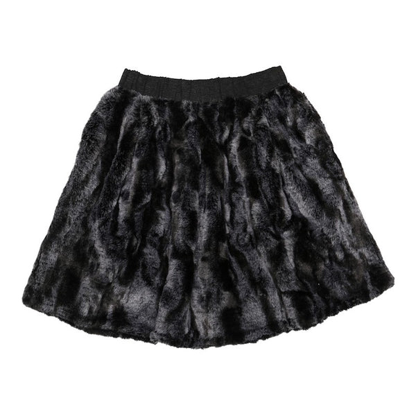 CHRISTINA ROHDE Skirt No.208 Fake Fur Silver Color