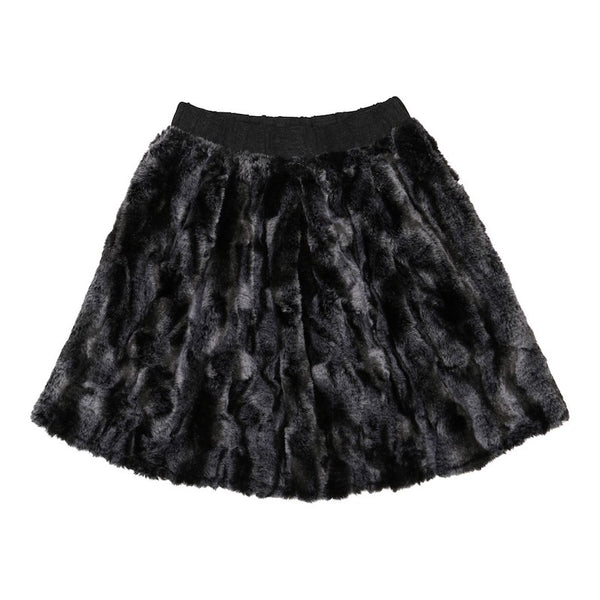 CHRISTINA ROHDE Skirt No.208 Fake Fur Silver Color